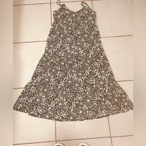 Harlow Monochrome Floral A-Line Skirt